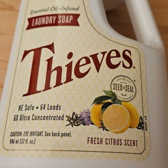 NEW Young Living Thieves Laundry Soap 32 oz Concentrated up to 64 Loads YL YLEO - Picture 4 of 8